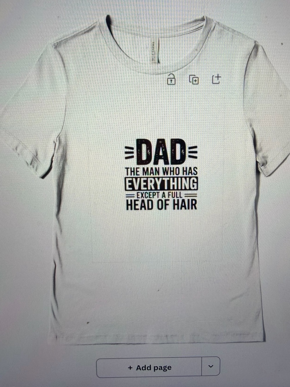 Dad Graphic Short Sleeve Tee - White